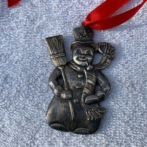 Vintage Gorham Snowman Christmas Ornament - 1984